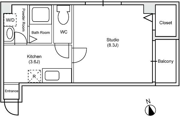レジデンスOGIⅡ 301号室 間取り