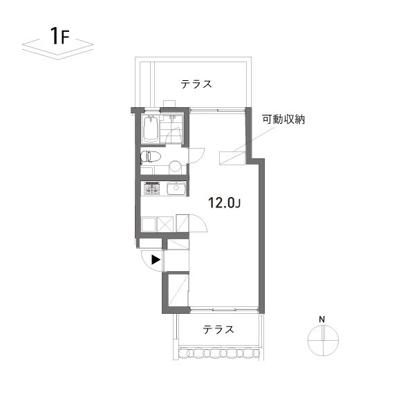zephyr 104号室 間取り