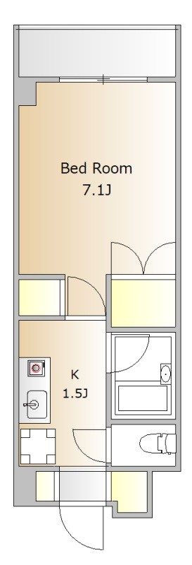 アーツ芝浦 905号室 間取り