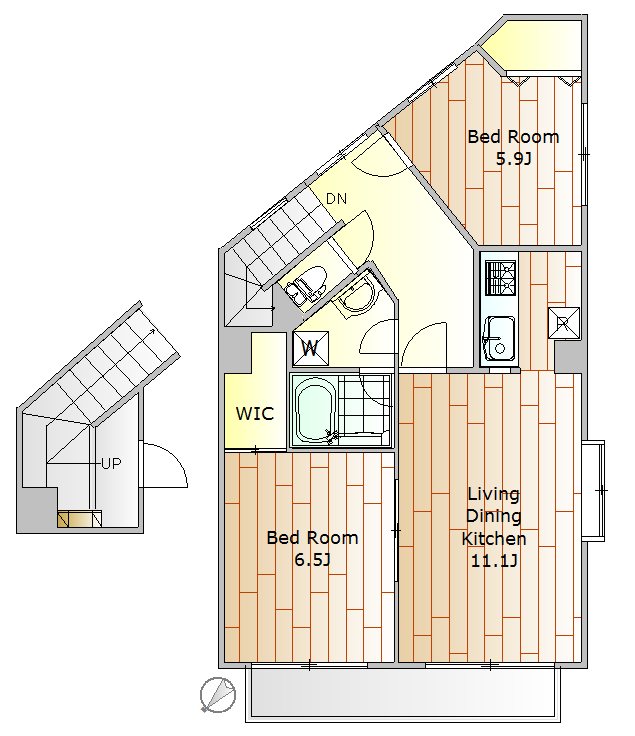 メゾン・エルーセラ 601号室 間取り