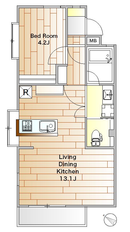 戸越公園アパートメント 301号室 間取り