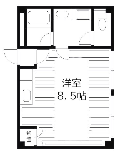 自由が丘アルジャンポルト 103号室 間取り