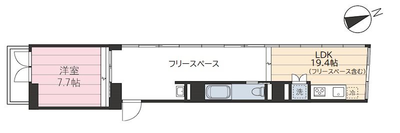 ラ・メゾン長崎XⅡ（A.O.T） 301号室 間取り