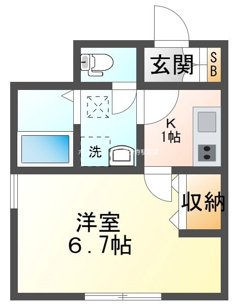メゾンデール 303号室 間取り
