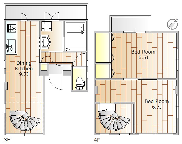 WEST HILL 301号室 間取り