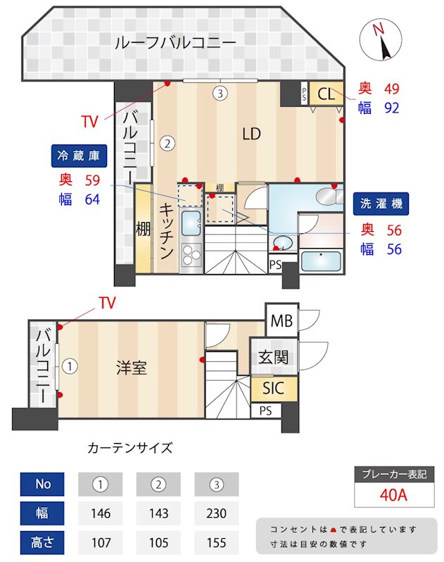 フェニックス江戸川橋 606号室 間取り