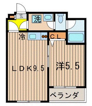 プラザ南大井 310号室 間取り