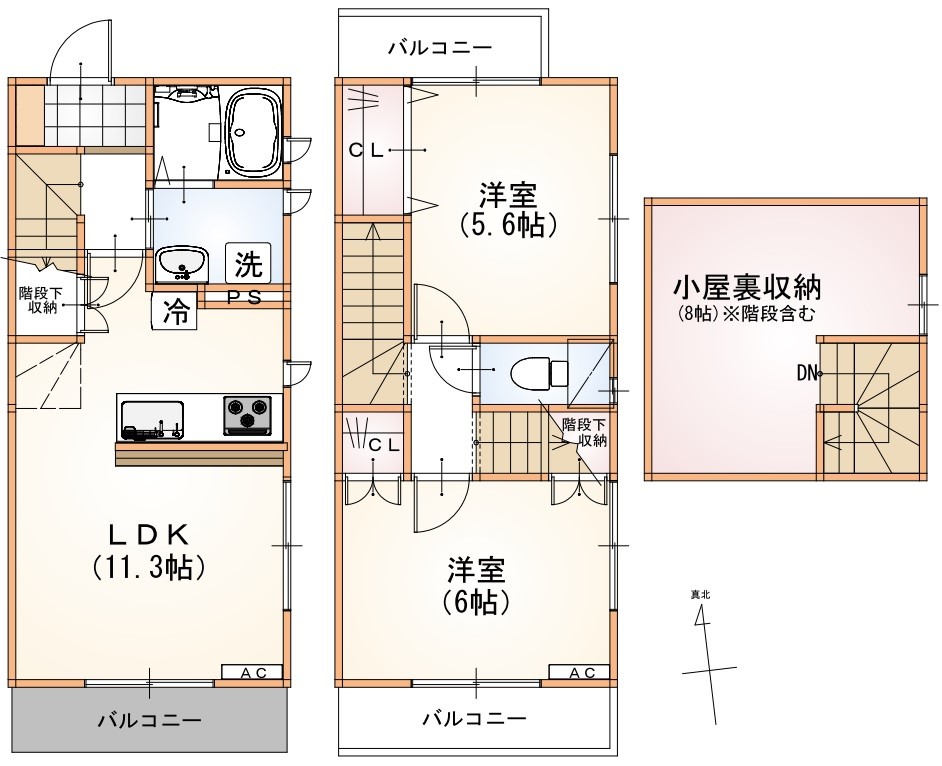 ジェミニ成城 102号室 間取り