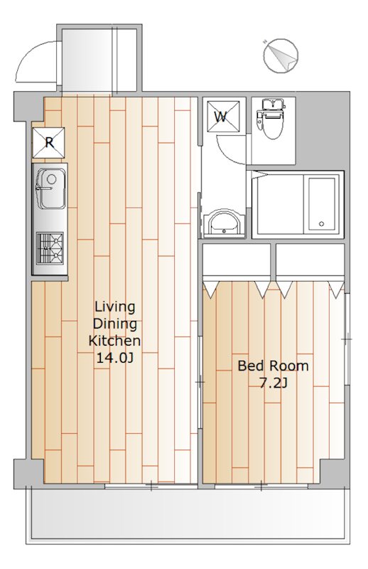 アメニティコヤマ 202号室 間取り