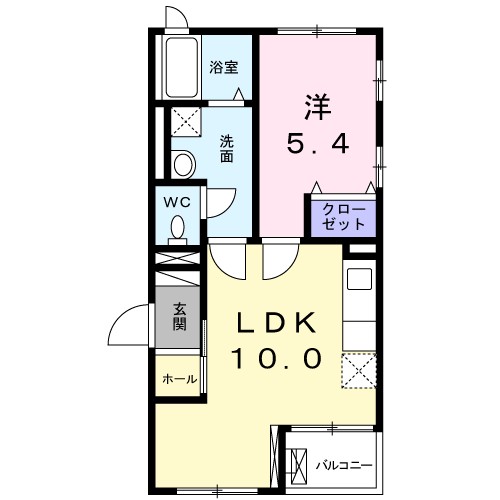 プライムヒル哲学堂 101号室 間取り