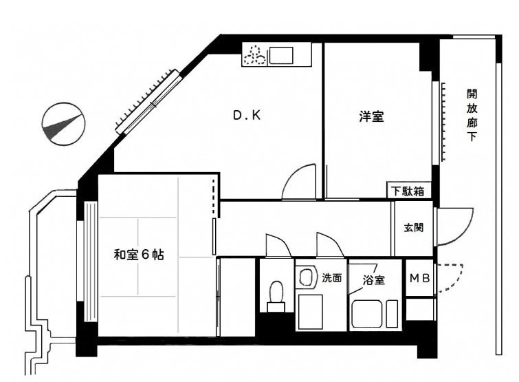 関東小滝橋第3マンション 1001号室 間取り