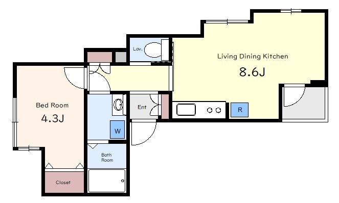 ピュール池袋 103号室 間取り