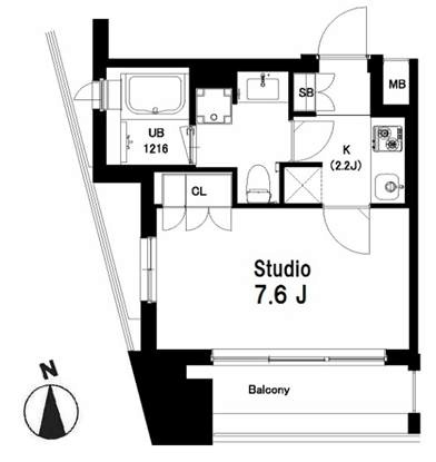 中目黒ウエスト 702号室 間取り