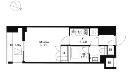 品川イースト 302号室 間取り