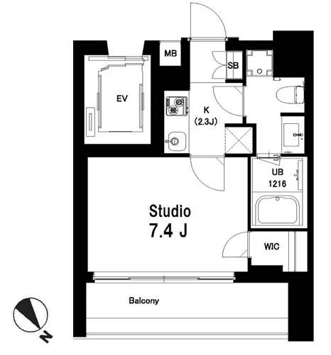 中目黒ウエスト 905号室 間取り