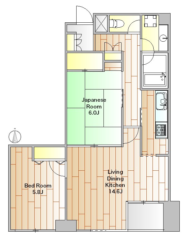 高雅ホームズ学芸大 310号室 間取り
