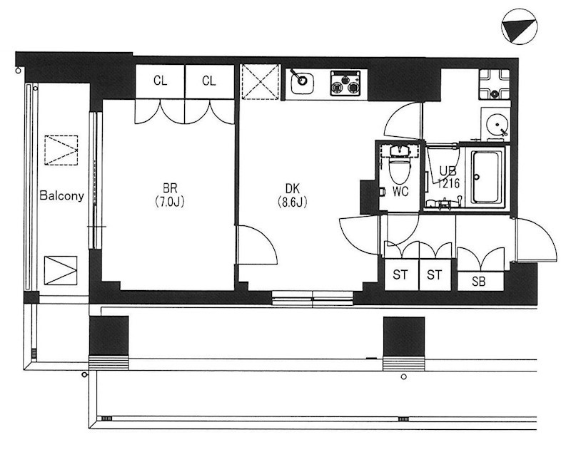 エスティメゾン中野 410号室 間取り