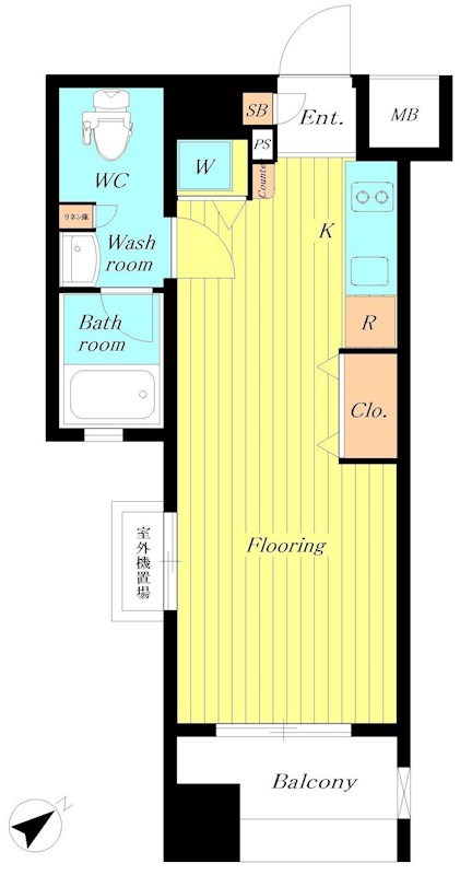 ﾊﾟﾚｽﾃｭﾃﾞｨｵDOLCE本駒込 1205号室 間取り