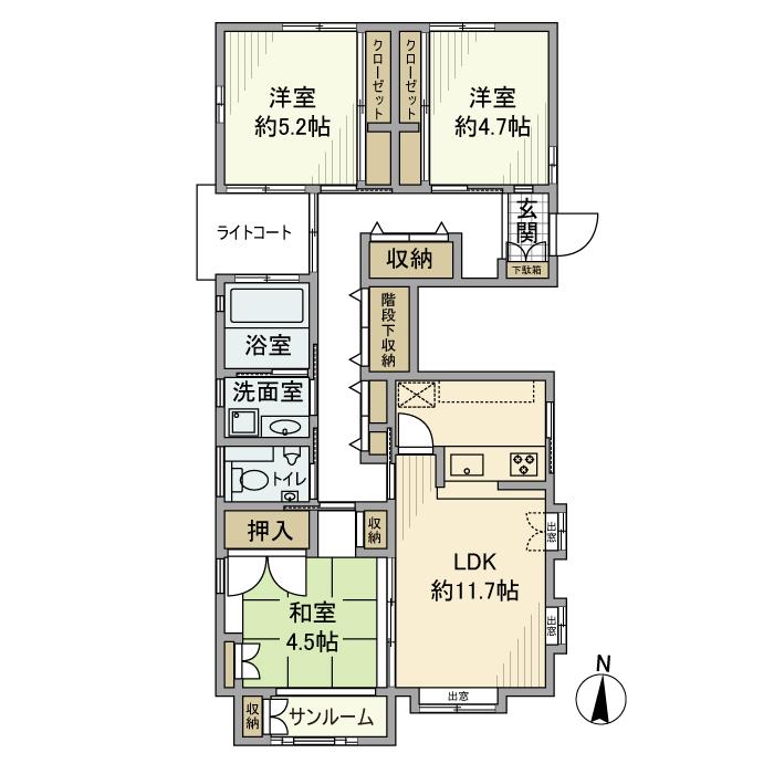 恵比寿戸建 1F号室 間取り