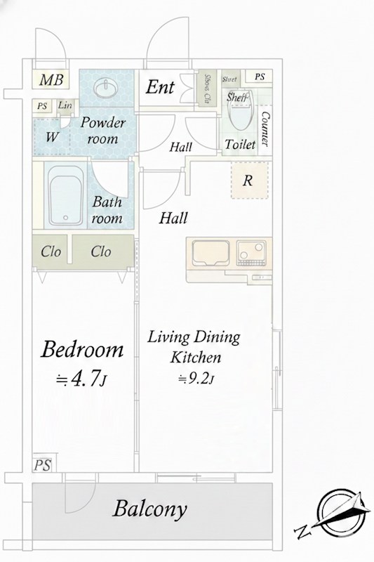 ダイナシティ高円寺Ⅱ 407号室 間取り