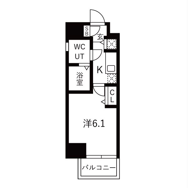 ロアール池袋WEST 0404号室 間取り
