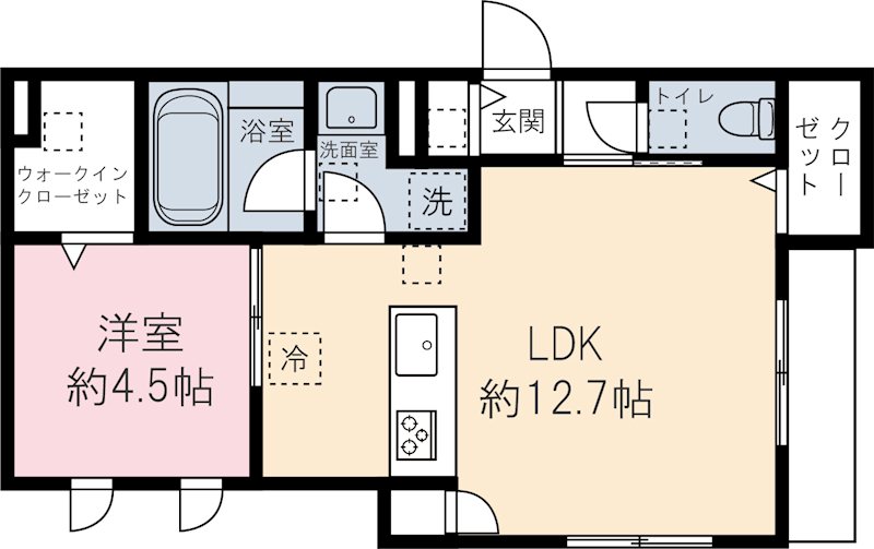 ラ　カーサドルチェ 103号室 間取り