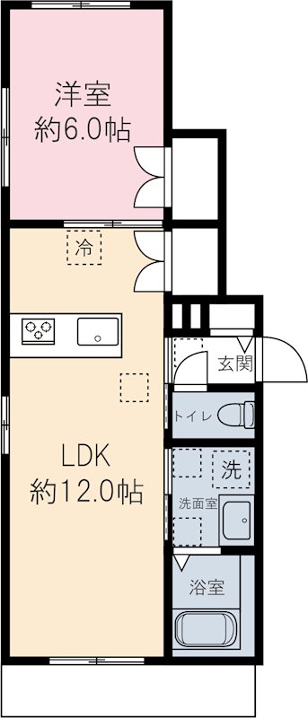 ラ　カーサドルチェ 102号室 間取り