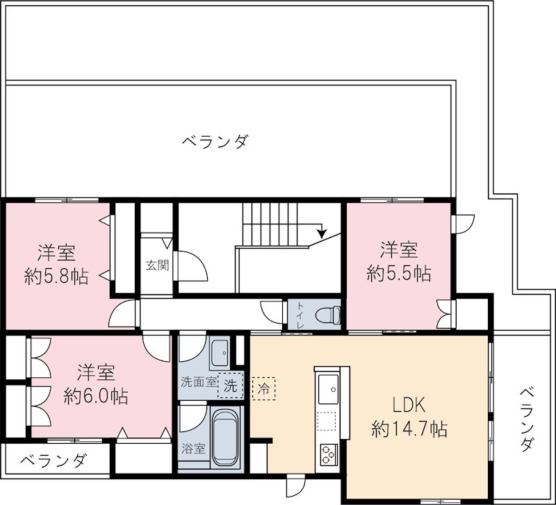 ラ　カーサドルチェ 301号室 間取り