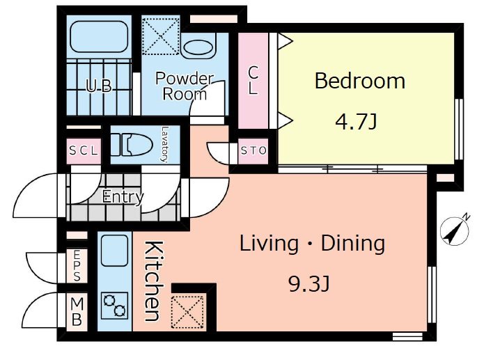 PASEO渋谷幡ヶ谷 間取り図