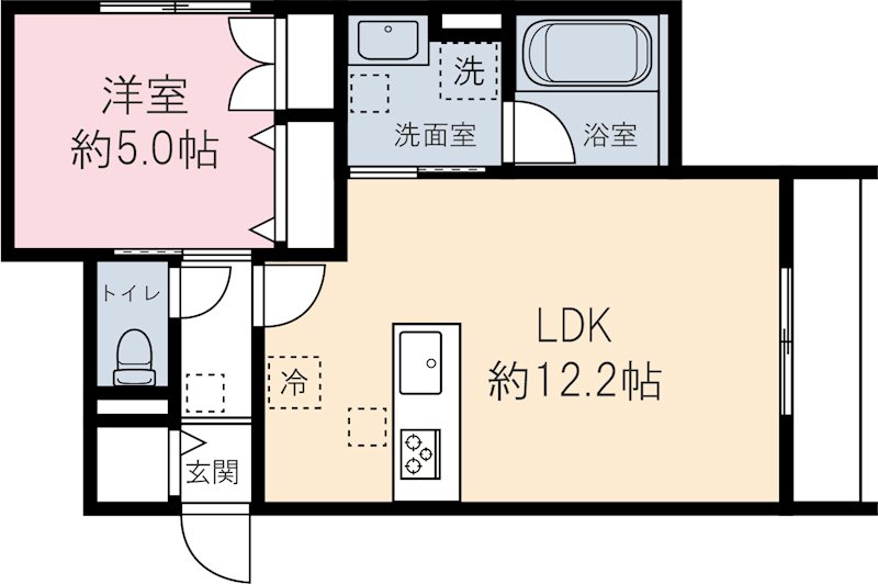 ラ　カーサドルチェ 間取り図
