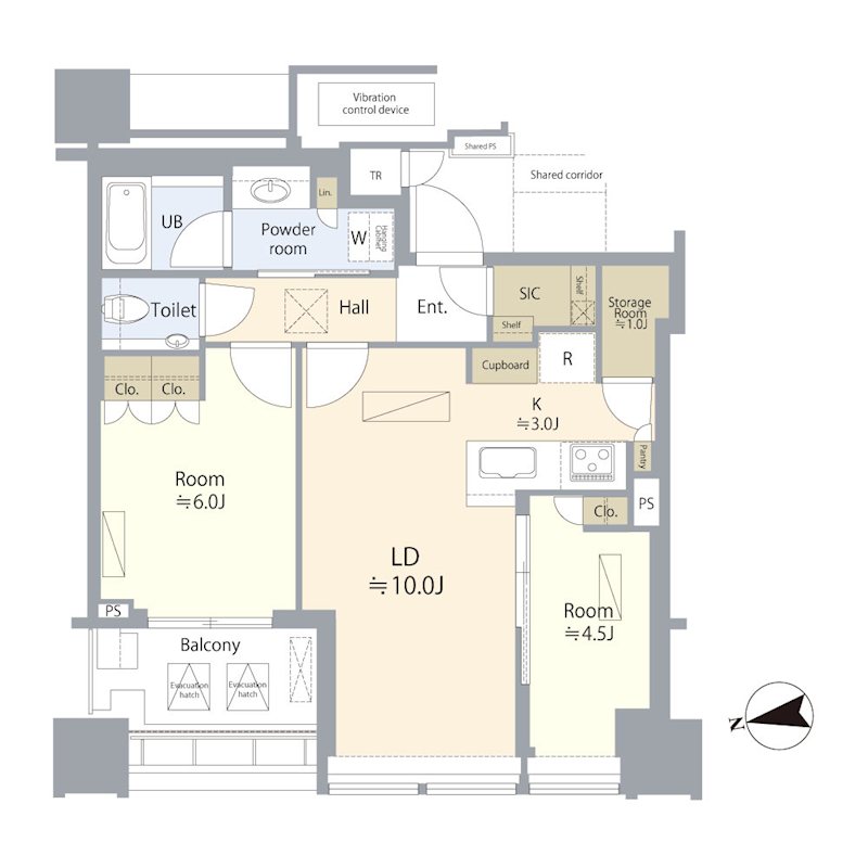 白金ザ・スカイ EAST 間取り図