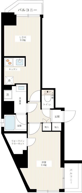 ハーモニーレジデンス品川荏原 間取り図