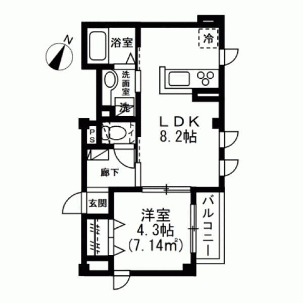 Maison Kyouwa 間取り図