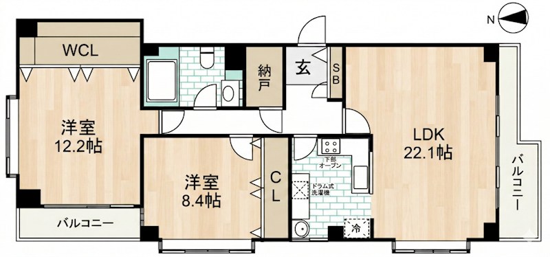池田山Kay&amp;amp;KayWest 間取り図