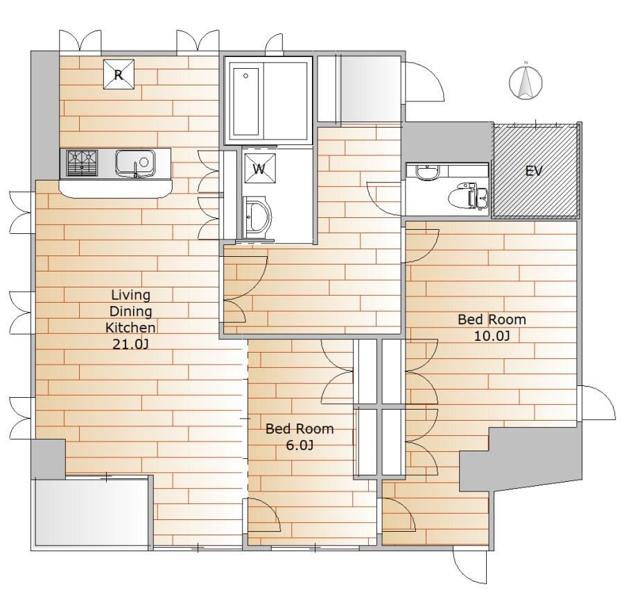 第2栄晃ビル 間取り図