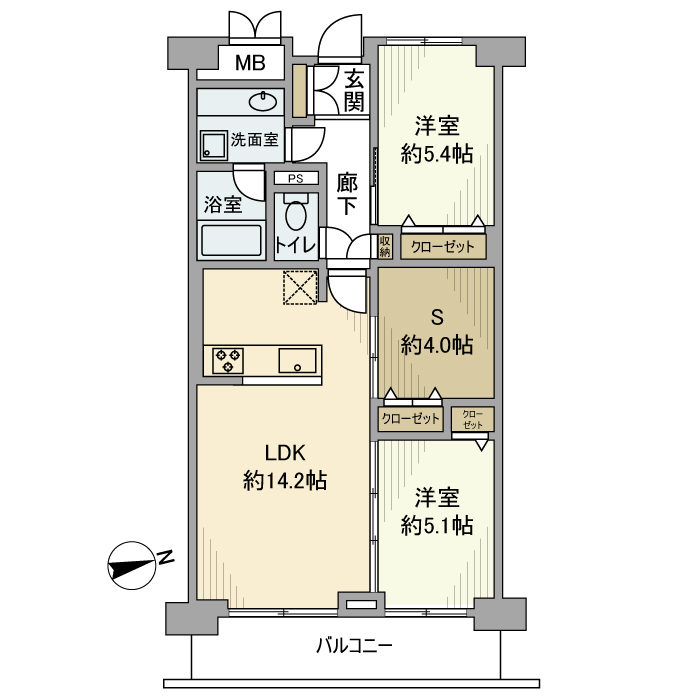 三田ナショナルコート 間取り図