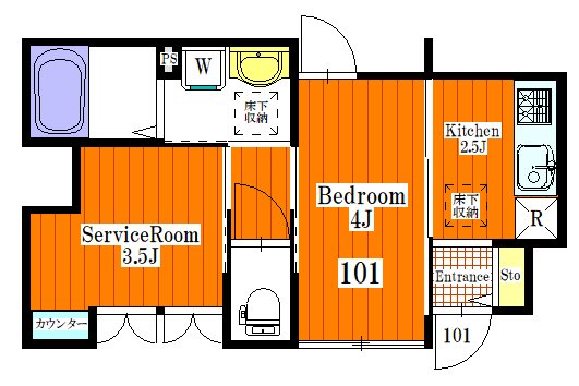 ベルリード南大塚 間取り図