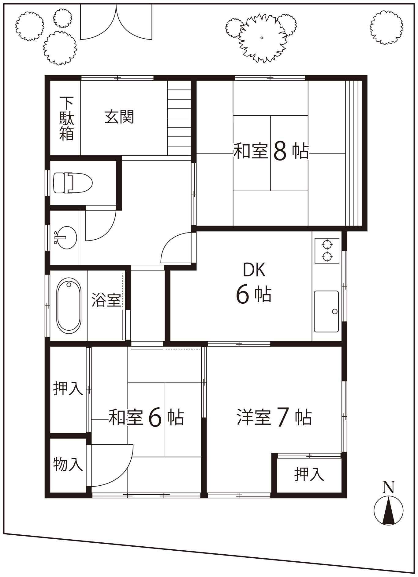 マニワ・マンション 間取り図