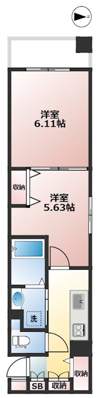 WISTERIA KOMAZAWA 間取り図