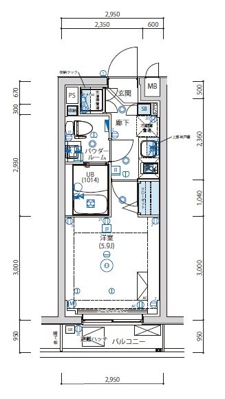 アルテシモアクレ 間取り図