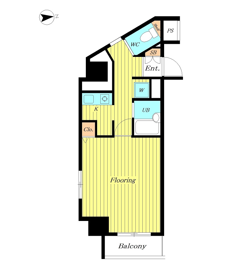 スカイコート高輪 間取り図