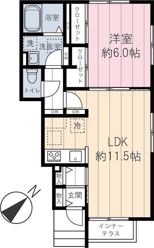 Luminous東長崎 間取り図