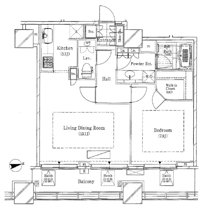 シティタワー高輪 間取り図