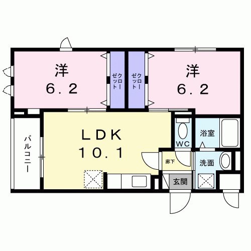 エイチ・エス駒込 間取り図