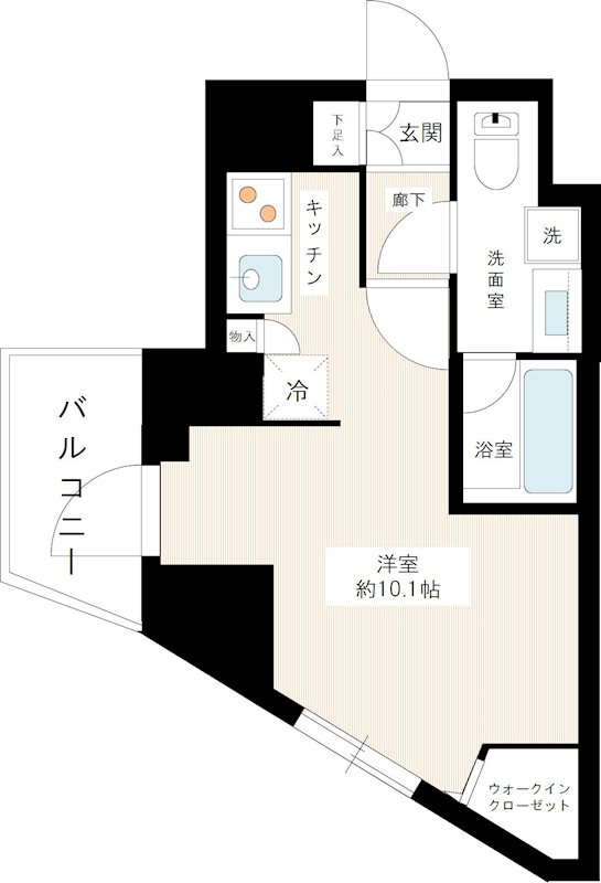 ＡＸＡＳ桜上水ＡｓｙｌＣｏｕｒｔ 間取り図