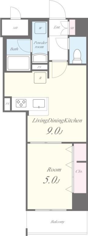 La Gracia四谷 間取り図