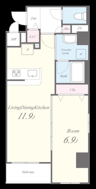 ヒューゲル本郷 間取り図