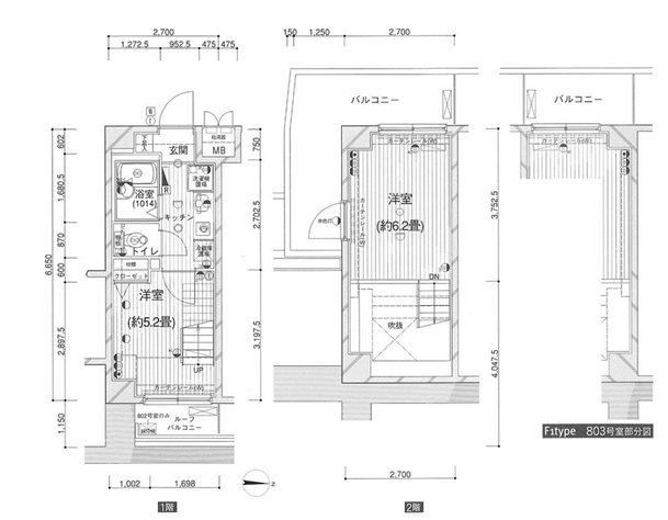 OLIO湯島 間取り図