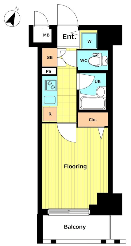パレステュディオ六本木ＥＡＳＴⅡ 間取り図