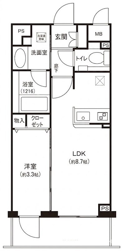 ダイナシティ高円寺Ⅱ 間取り図